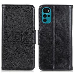 Nappa Texture Split Pung Cover til Motorola Moto G22/Moto E32s 4G - Sort
