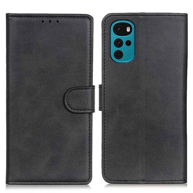 Vintage tegnebog taske til Motorola Moto G22/Moto E32s 4G - Sort