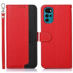 KHAZNEH puhelimen kansi Motorola Moto G22/Moto E32s 4G - punainen/musta