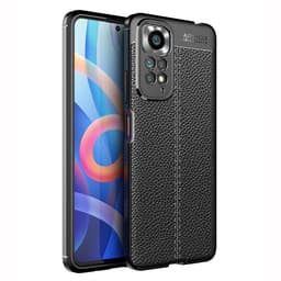 Xiaomi Redmi Note 11 / Note 11S TPU skal Litchi Texture - Svart