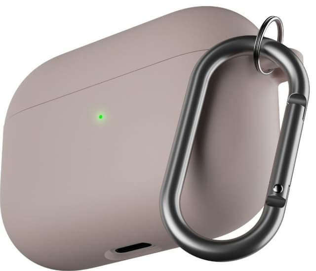 PodSkinz HybridShell AirPods Pro ladeetui m/ nøkkelhank (pastellrosa)