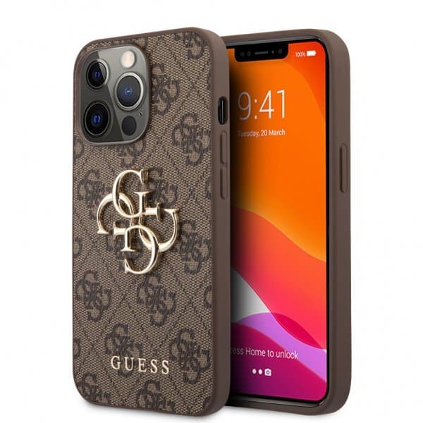 Guess iPhone 13 Pro Max Cover Big Logo Brun