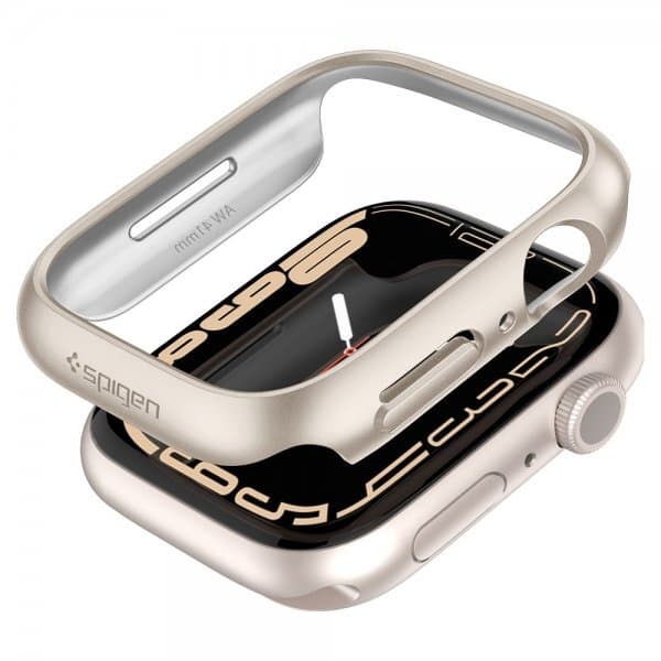 Spigen Apple Watch 41mm Skal Thin Fit Starlight