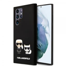 Karl Lagerfeld Samsung Galaxy S22 Ultra Kuori Karl & Choupette Musta