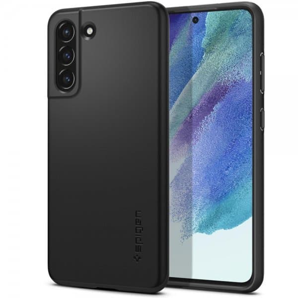 Spigen Samsung Galaxy S21 FE Deksel Thin Fit Svart