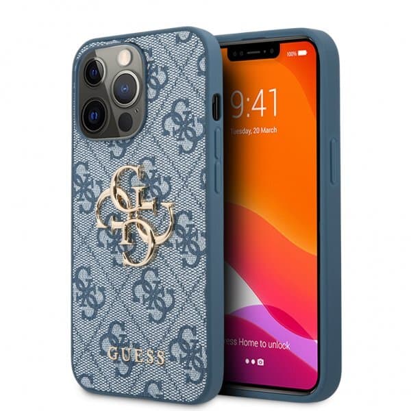 Guess iPhone 13 Pro Max Skal Big Logo Blå