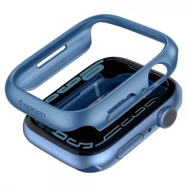 Spigen Apple Watch 41mm Deksel Thin Fit Metallic Blue