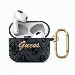 Guess AirPods 3 Cover 4G Script Grå
