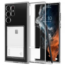 Spigen Samsung Galaxy S22 Ultra Deksel Crystal Slot Crystal Clear