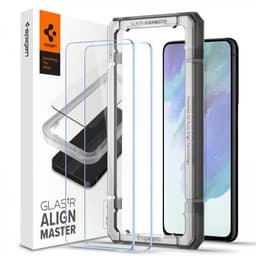 Spigen Samsung Galaxy S21 FE Skærmbeskytter GLAS.tR ALIGNmaster 2-pack