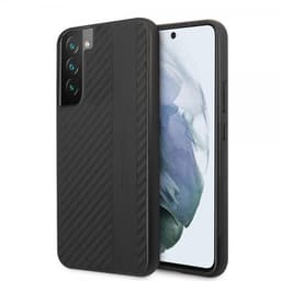 AMG Samsung Galaxy S22 Plus Skal Leather Stripe Carbon Svart