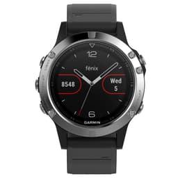 Garmin Fenix 5 multi-sportsur (silver/sort)