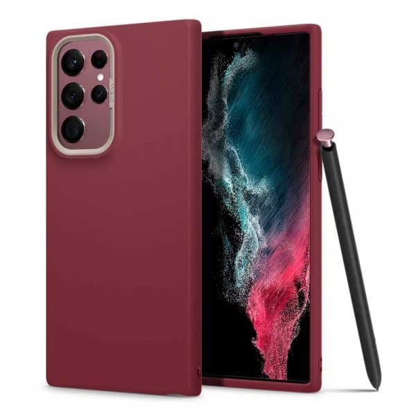 Samsung Galaxy S22 Ultra Kuori Color Brick Sangria