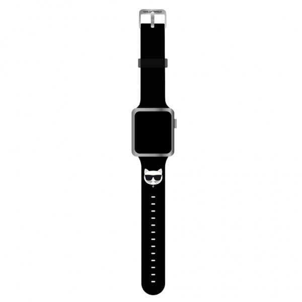 Karl Lagerfeld Apple Watch 42/44/45mm/Apple Watch Ultra Armband Choupette Svart
