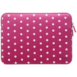 Keep 13,3" bærbar PC neopren etui (dyp rosa med prikker)
