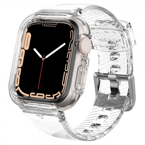 Spigen Apple Watch 40/41mm Cover Armbånd Liquid Crystal Pro Crystal Clear