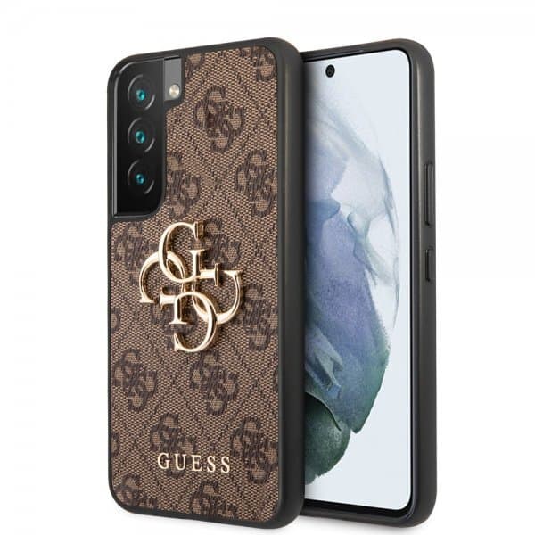 Guess Samsung Galaxy S22 Cover 4G Logo Brun