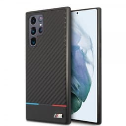 BMW Samsung Galaxy S22 Ultra Kuori Tricolor Stripe Carbon Musta