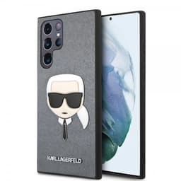 Karl Lagerfeld Samsung Galaxy S22 Ultra Skal Saffiano Karl Silver
