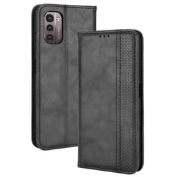 Lompakkoteline Käännettävä puhelinkotelo Nokia G11/Nokia G21 - Musta