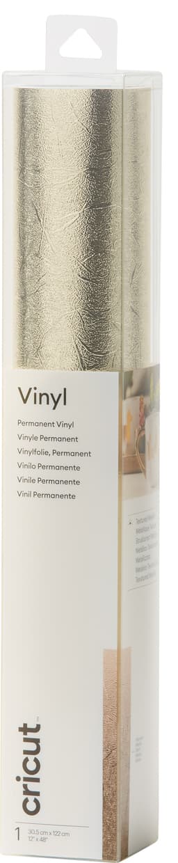 Cricut Premium Permanent Vinyl vinyylirulla  (teksturoitu, platina)