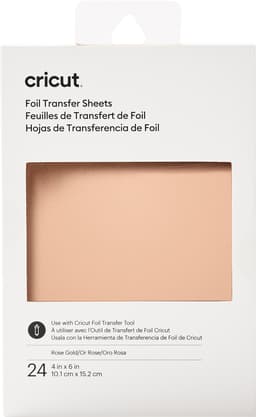 Cricut Transfer Foil Sheets siirtoarkit 10 x15 cm (ruusunkulta)