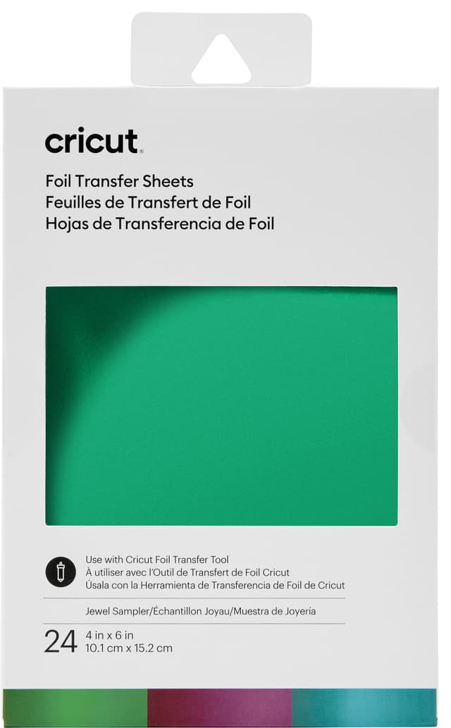 Cricut Transfer Foil Sheets Sampler 10x15 cm (juvel)