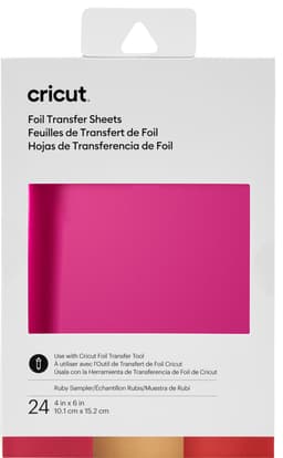 Cricut Transfer Foil Sheets kokeilupakkaus 10x15 cm (rubiini)