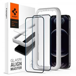Spigen iPhone 12/iPhone 12 Pro Skjermbeskytter GLAS.tR ALIGNmaster FC 2-pakning