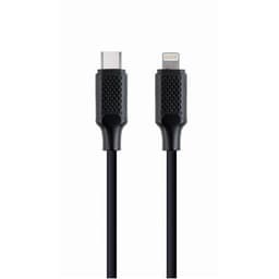 Gembird USB Type-C - 8-nastainen lataus- ja datakaapeli CC-USB2-CM8PM-1,5M 1,5 m, musta, USB Type-C, 8-nastainen