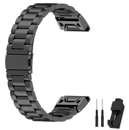 Garmin Fenix 5S / 5S Plus rannekoru, ruostumaton teräs, musta