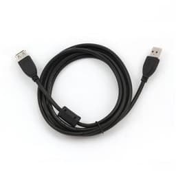 Cablexpert USB 2.0 AM/FM 1.8 m, Svart, USB -förlängningskabel