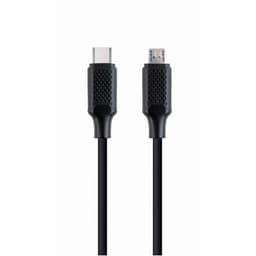 Gembird USB Type-C til mikro-USB lade- og datakabel CC-USB2-CMMBM-1,5M 1,5 m, svart, USB Type-C, USB micro-B