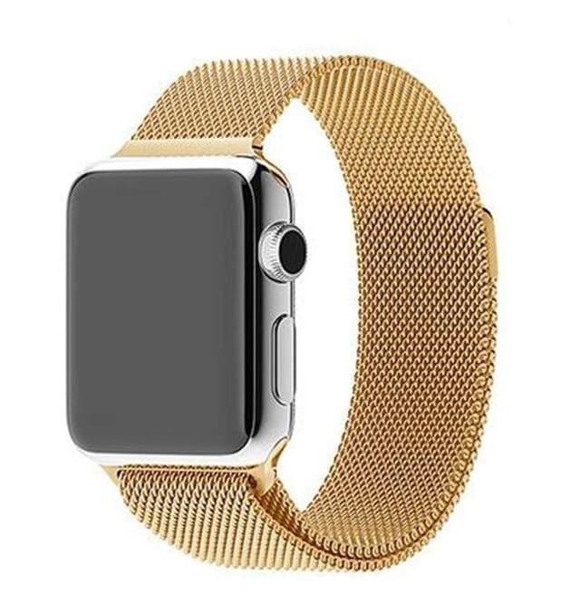 SKALO Milanese Loop Apple Watch 38/40/41mm - Kulta