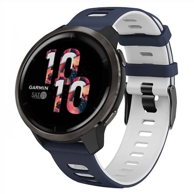 Twin Sport Armbånd Garmin Venu - Blå/hvid