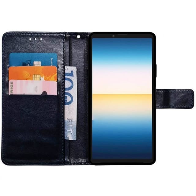 Mobilplånbok 3-kort Sony Xperia 10 IV - Mörkblå