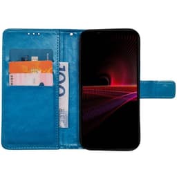 Lompakkokotelo 3-kortti Sony Xperia 1 IV - Vaaleansininen