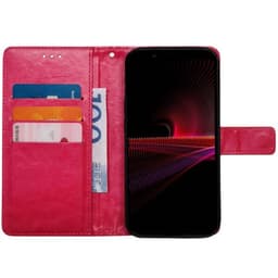 Mobilplånbok 3-kort Sony Xperia 1 IV - Rosa