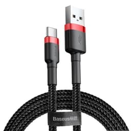 Baseus Cafule USB-kabel USB - USB-C 2A 3m Rød/Sort