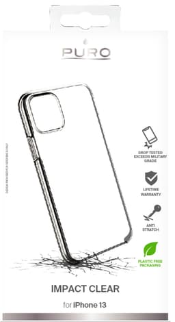 Puro Impact deksel til iPhone 13 (transparent)