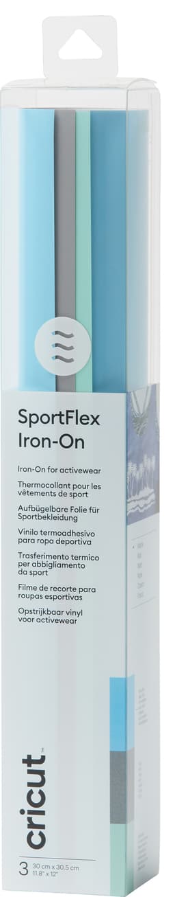 Cricut SportFlex Iron-On strykeark 3-pk. (spa day)