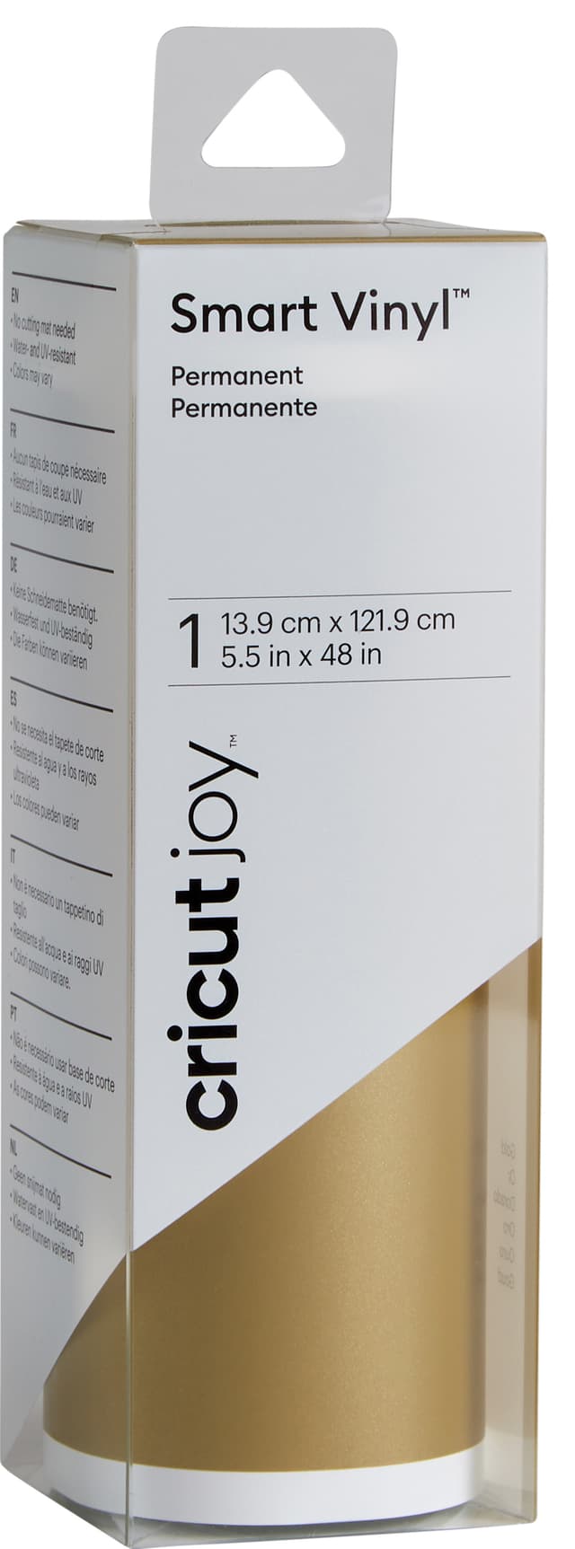 Cricut Joy Smart Vinyl rulla 14x122 cm (kulta)