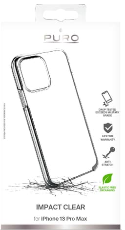 Puro Impact deksel til iPhone 13 Pro Max (transparent)