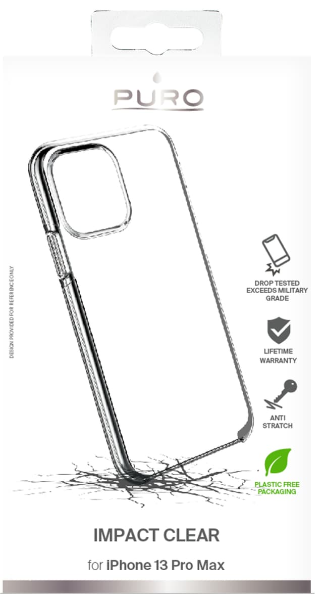Puro Impact fodral för iPhone 13 Pro Max (transparent)