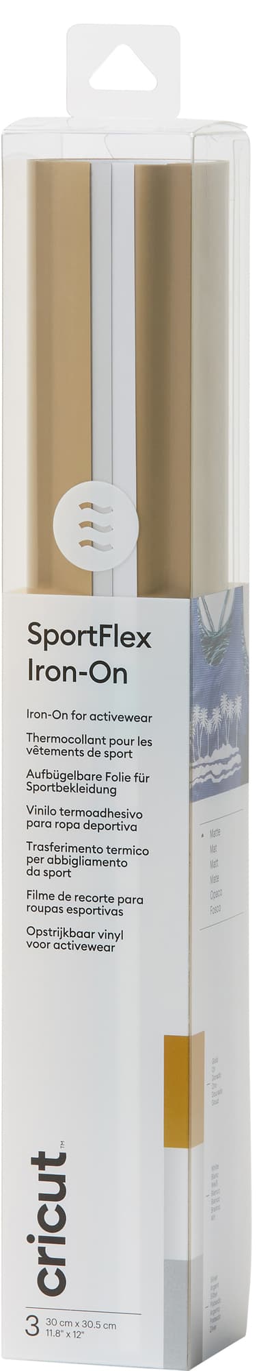 Cricut SportFlex Iron-On strykeark 3-pk. (classics)