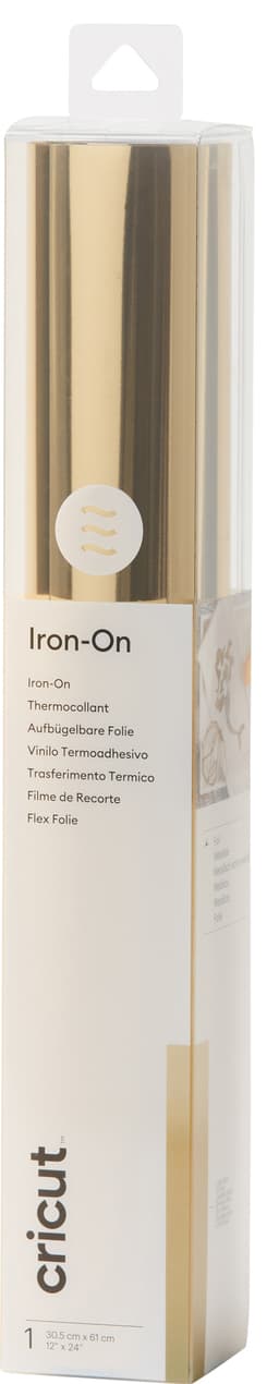 Cricut Foil Iron-On rull 30 x 60 cm (lys gull)