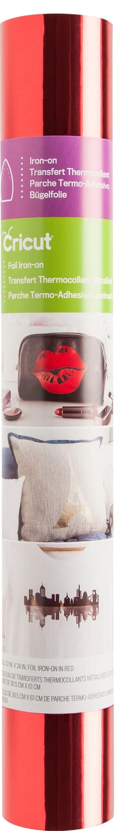 Cricut Foil Iron-On rulla 30 x 60 cm (punainen)