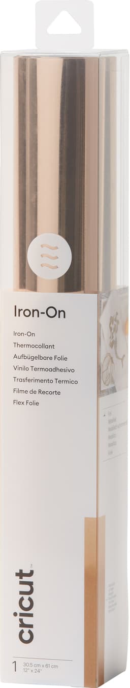 Cricut Foil Iron-On rulle 30 x 60 cm (rose gold)