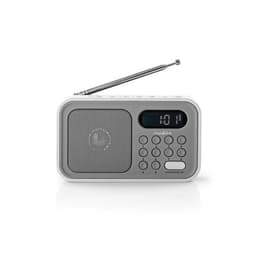 UKW-radio | 2,1 W | Ur og alarm | Grå/hvid