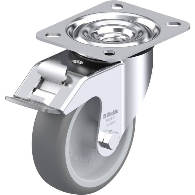 Blickle 605550 Apparat-länkhjul, Ø 100 mm med fixering